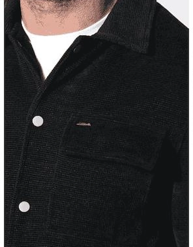 Hilltop Button Up Black Overshirt