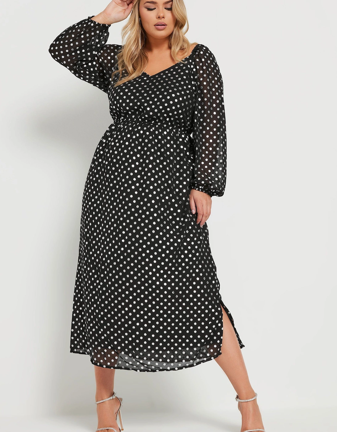 Chiffon Maxi Dress, 2 of 1