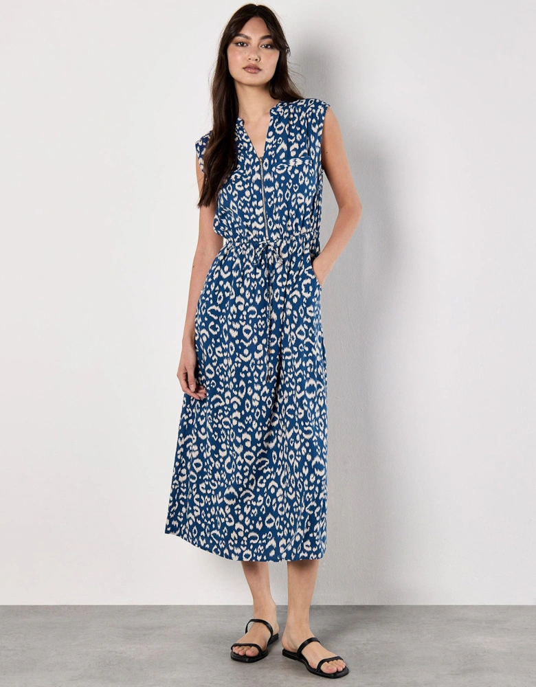 Animal Print Midi Dress
