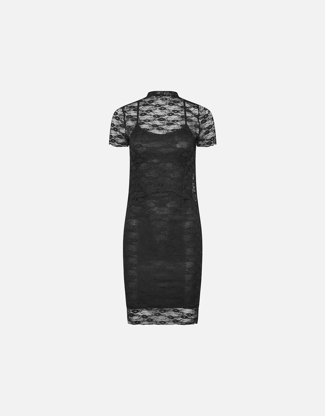 Petite Lace Short Sleeve Dress, 2 of 1
