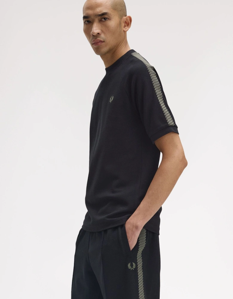 Tennis Grip Taped T-Shirt M1697 Black / Green