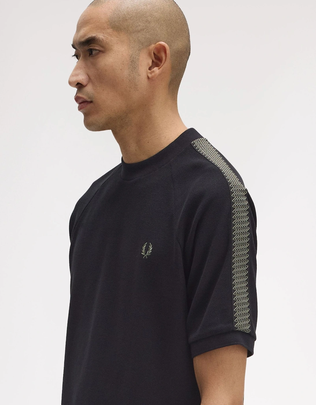 Tennis Grip Taped T-Shirt M1697 Black / Green, 6 of 5
