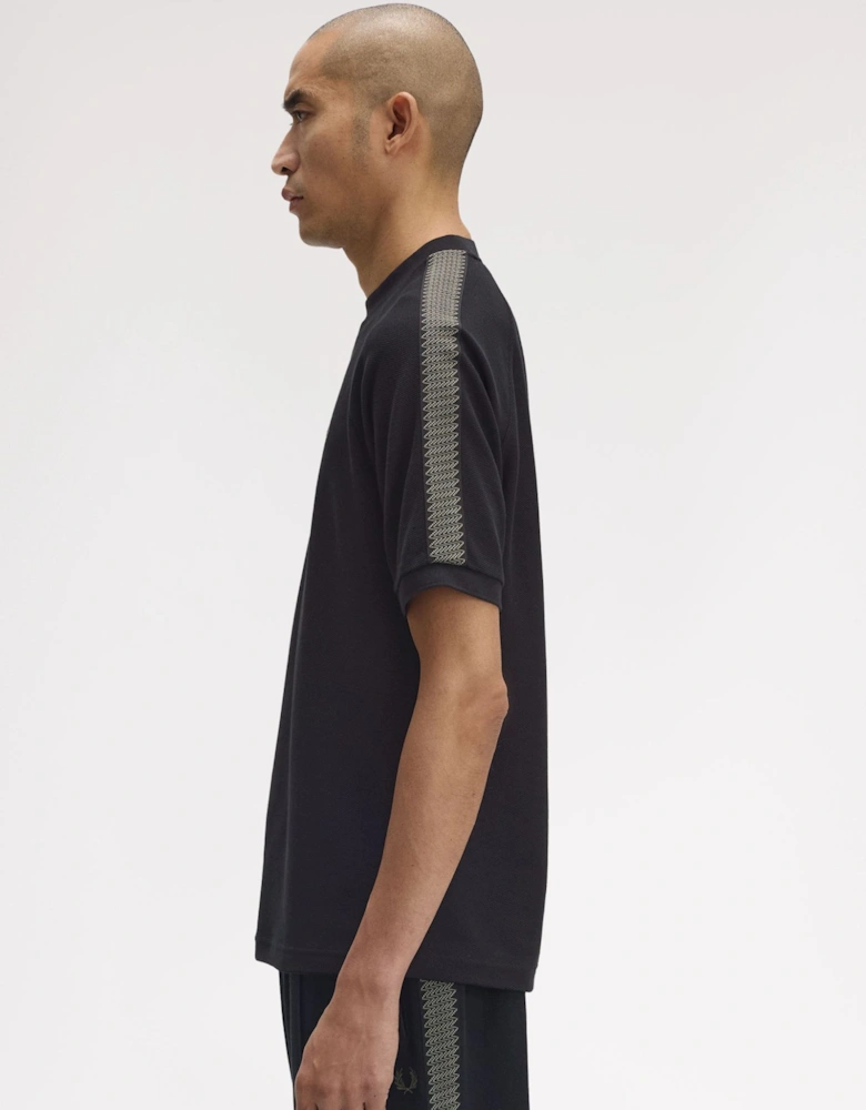 Tennis Grip Taped T-Shirt M1697 Black / Green