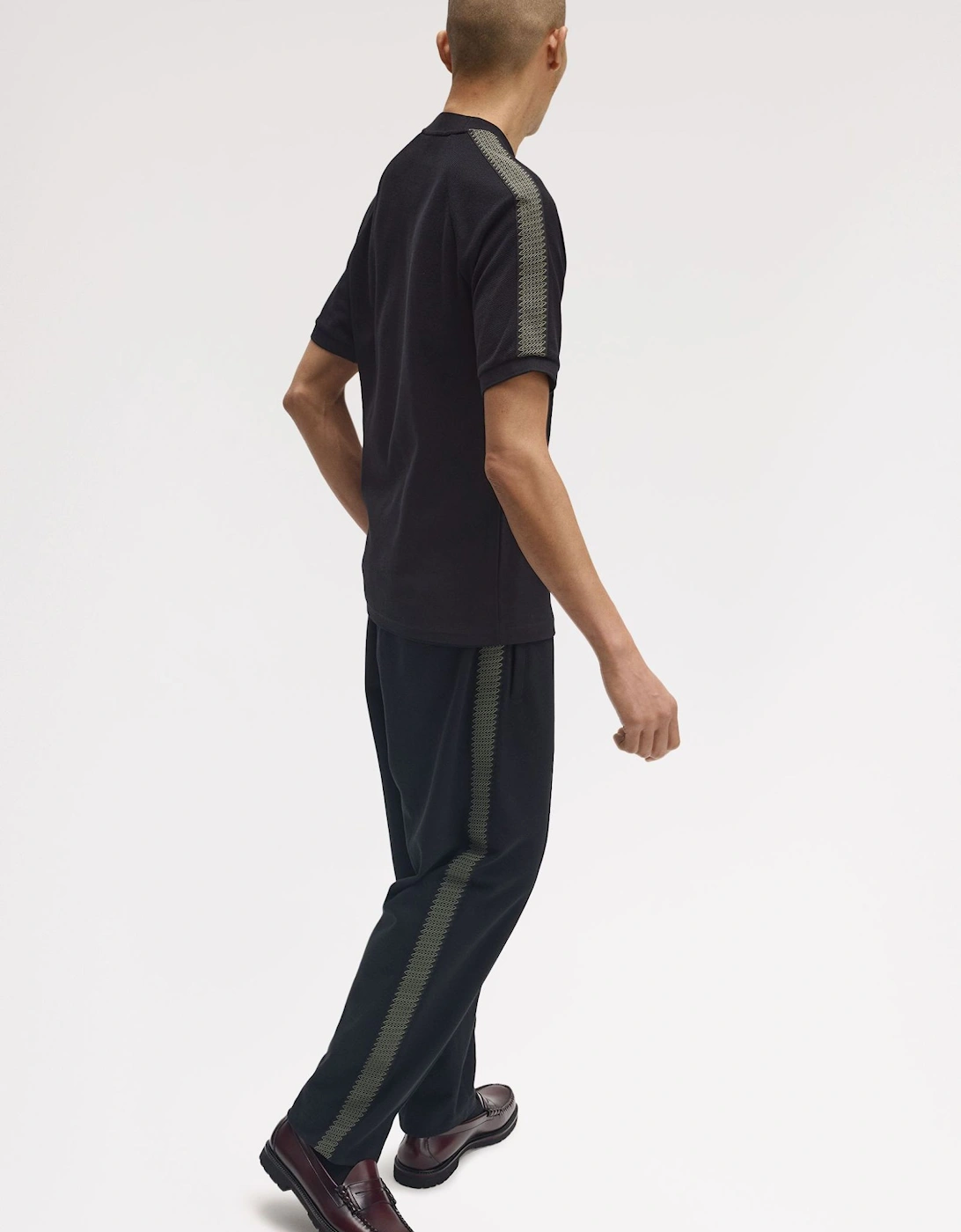 Tennis Grip Taped T-Shirt M1697 Black / Green