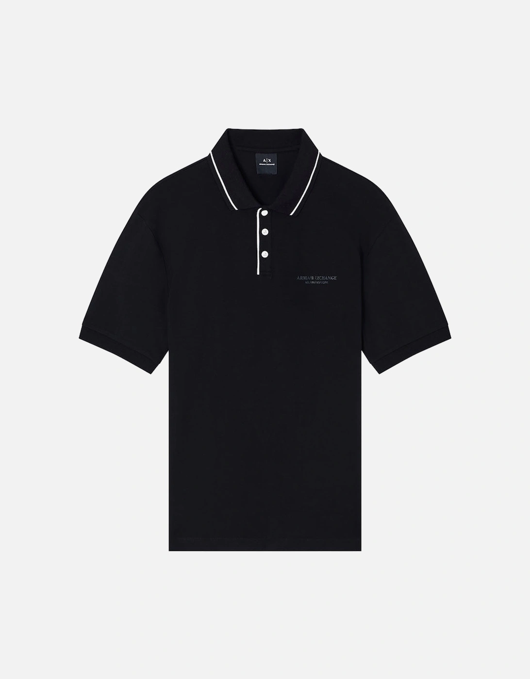 Exchange Regular Fit Polo Shirt Stretch Jersey XM001557 - Black, 3 of 2