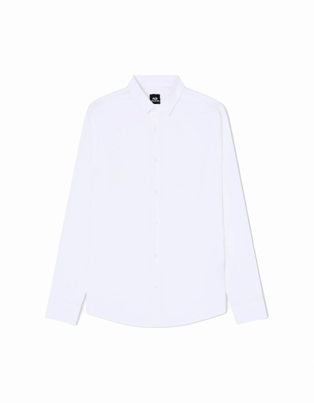 Exchange Slim Fit Woven Cotton Shirt - White 8NZC31, 4 of 3