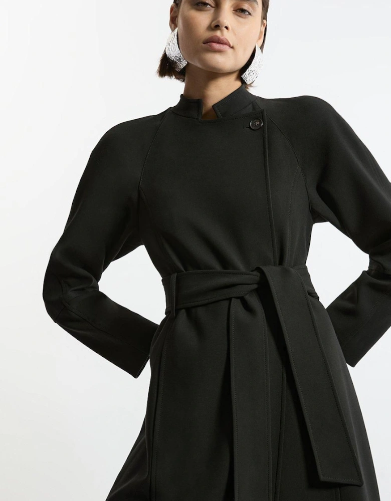 Tailored Belted Midi Coat