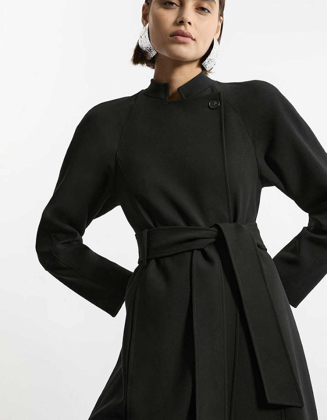 Tailored Belted Midi Coat, 2 of 1