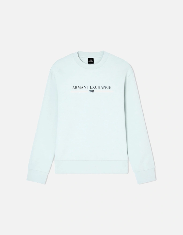 Exchange Logo Crewneck Sweatshirt XM000982 - Aqua Green