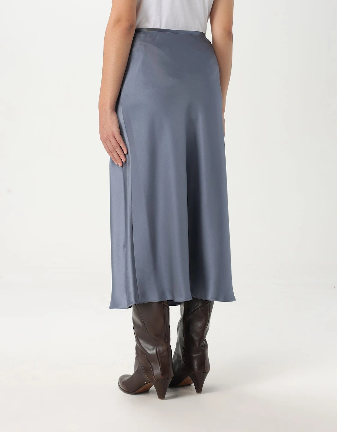 Silk Midi Skirt