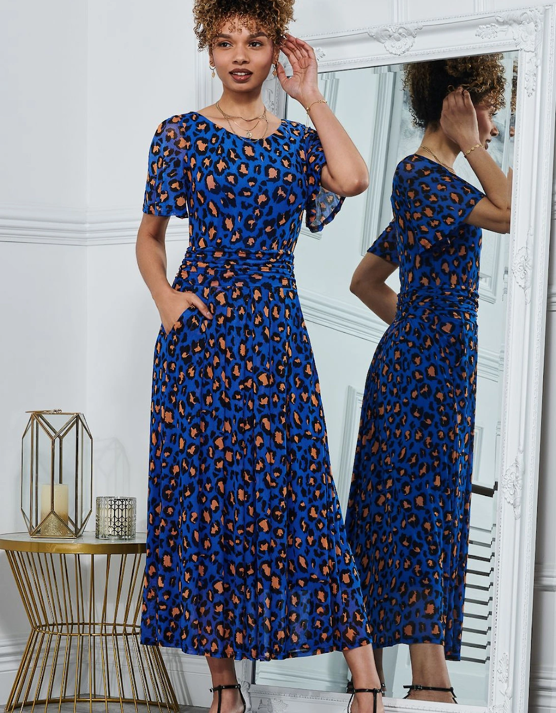 Julita Print Mesh Maxi Dress, 2 of 1
