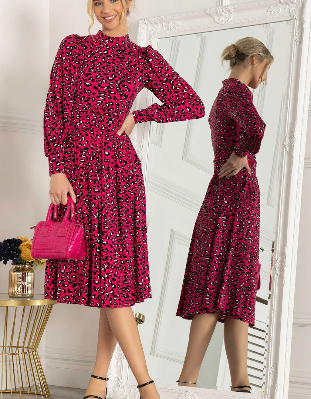 Vesper Long Sleeve Midi Dress, 2 of 1