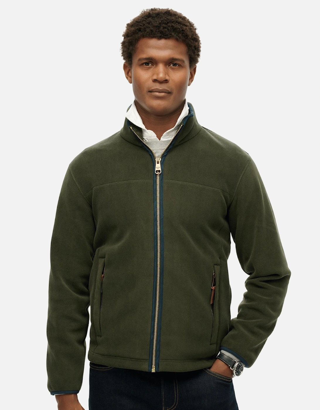 Mens Estate Full Zip Fleece, 2 of 1