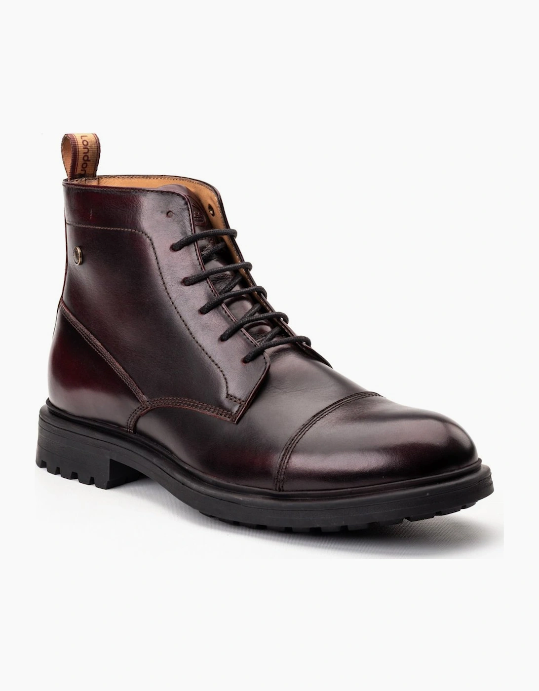 Base Men's Boulton Toe Cap Boots - Brown - Size: 8