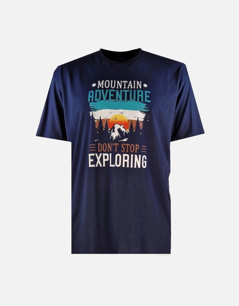 Mens Mountain Adventure Big & Tall Short Sleeve T-Shirt