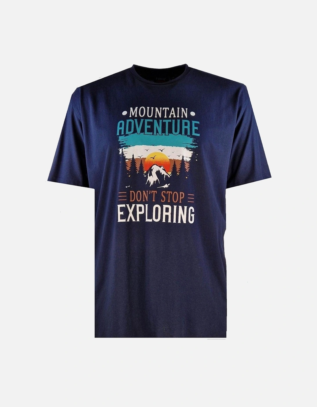 Mens Mountain Adventure Big & Tall Short Sleeve T-Shirt, 2 of 1