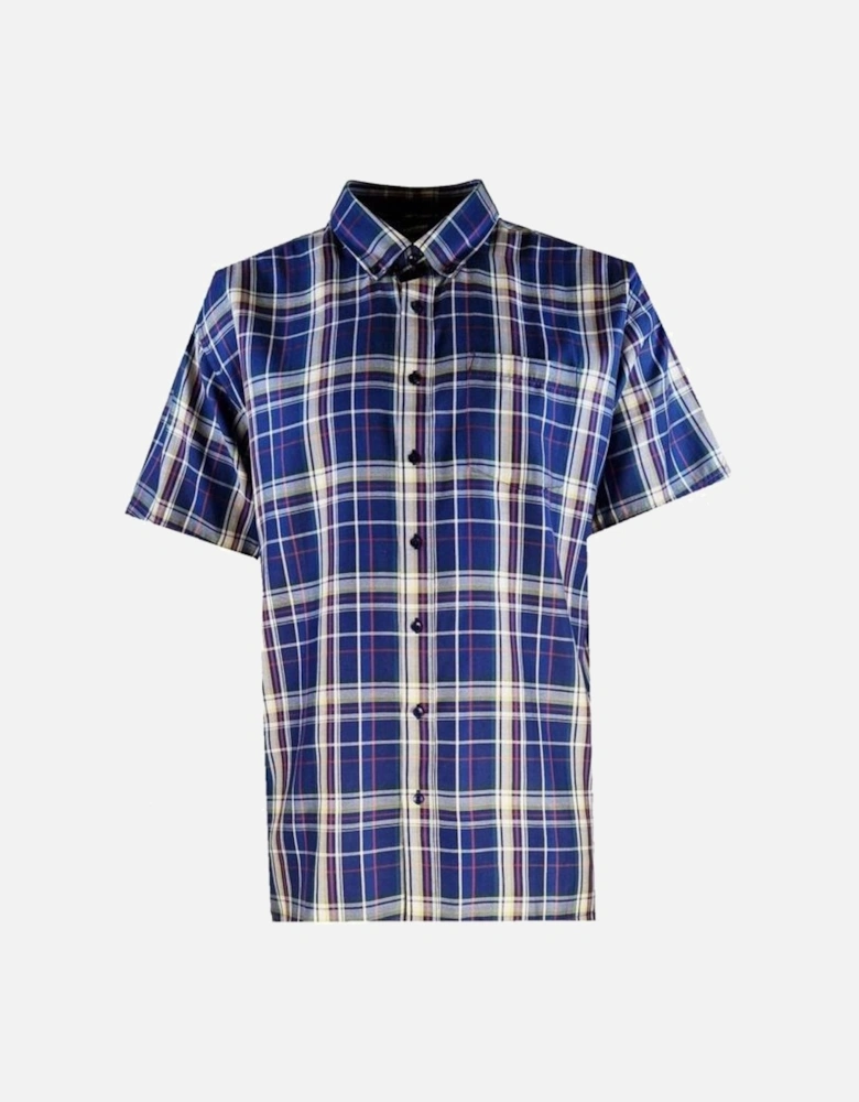 Mens 6 Pack Check Big & Tall Short Sleeve Shirt