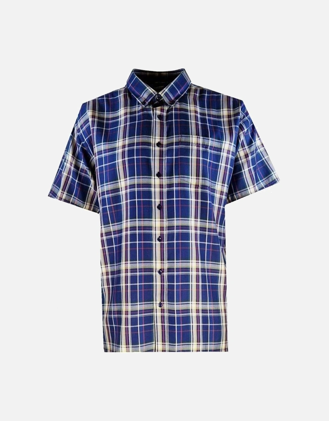 Mens 6 Pack Check Big & Tall Short Sleeve Shirt, 2 of 1