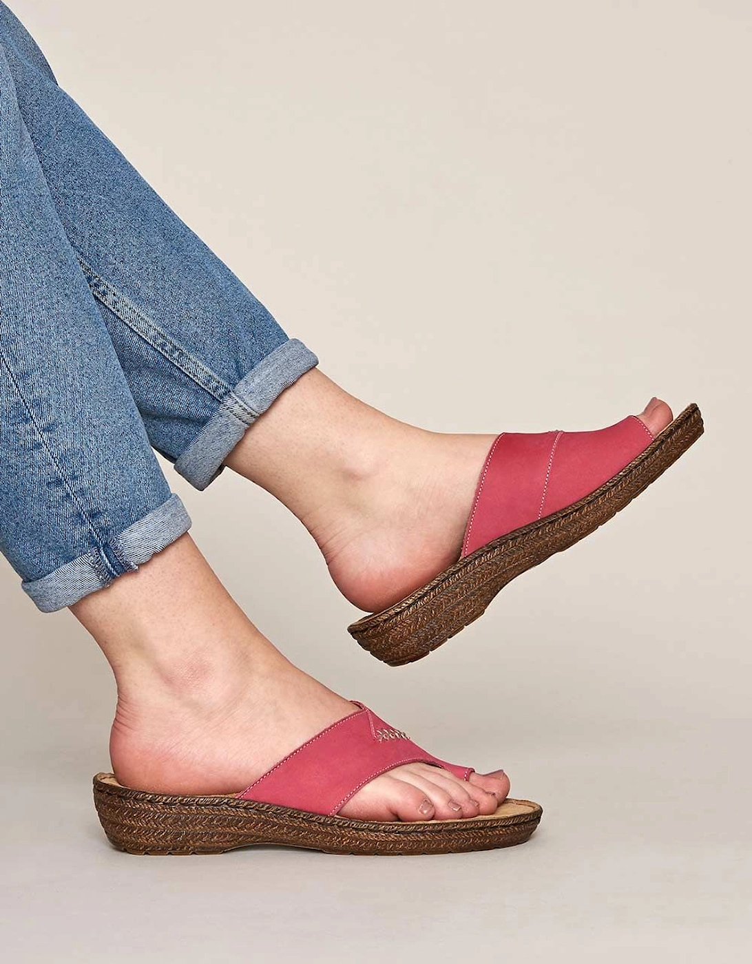 'Seville Nubuck' Toe Loop Sandals, 2 of 1