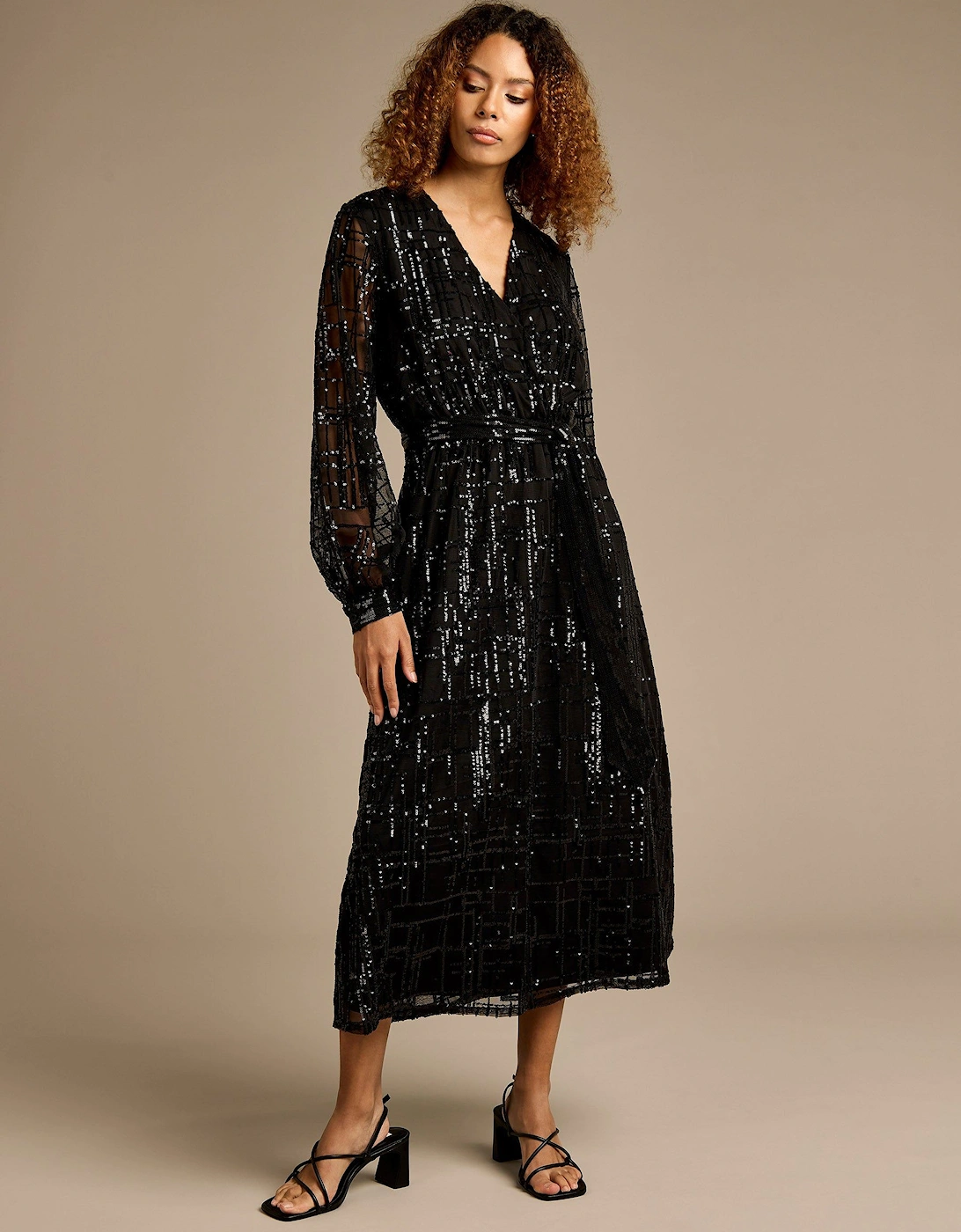 Henrietta Sequin Sparkle Maxi Dress, 2 of 1