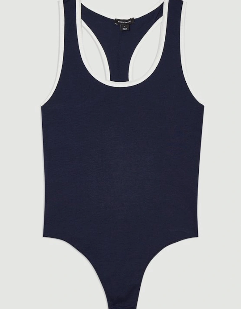 Archive Collection - Tipped Ribbed Bodysuit