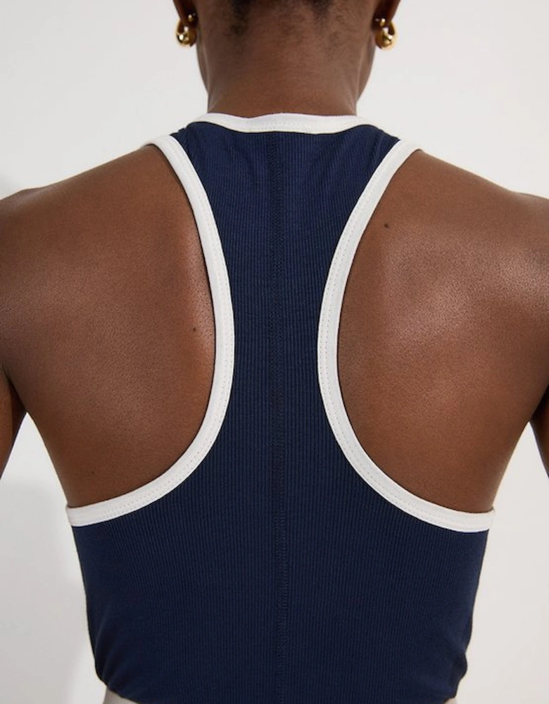 Archive Collection - Tipped Ribbed Bodysuit