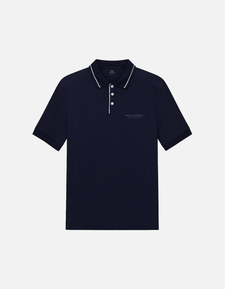 Exchange Regular Fit Polo Shirt Stretch Jersey XM001557 - Navy Blue