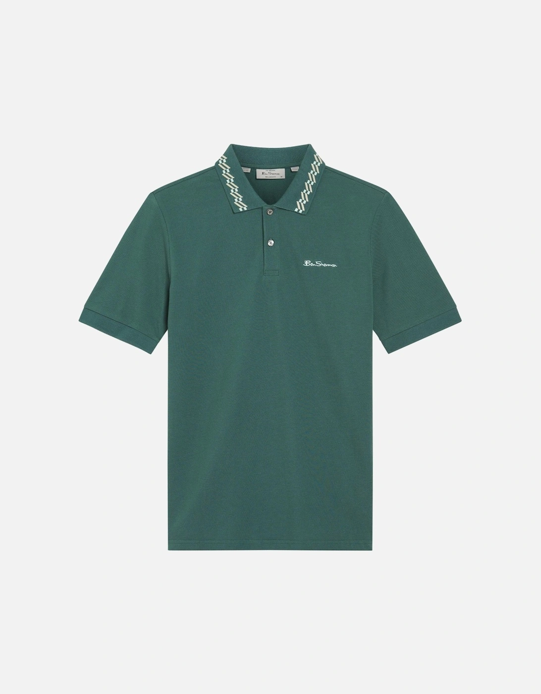 Mens Collar Interest Big & Tall Short Sleeve Polo Shirt, 2 of 1