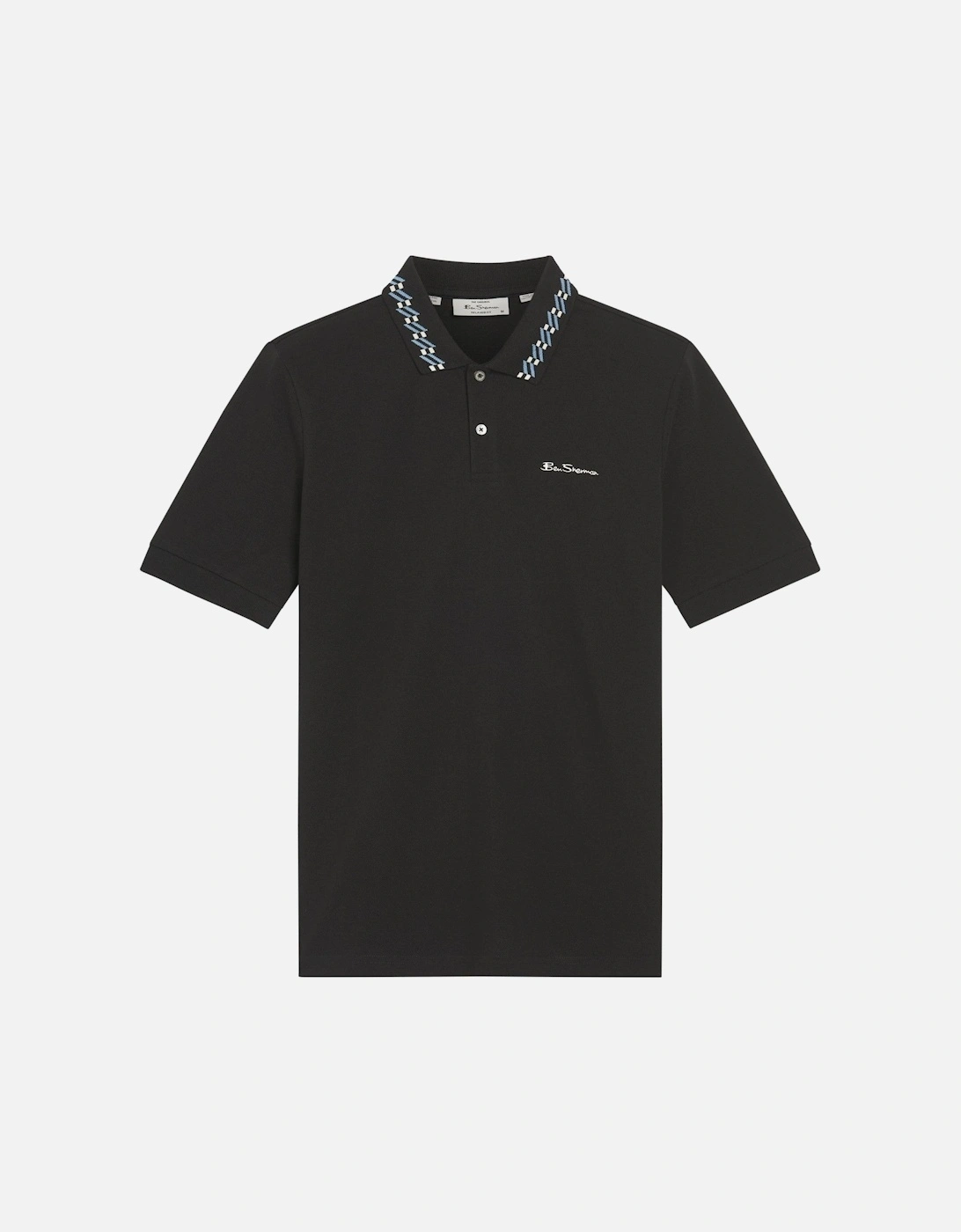 Mens Collar Interest Big & Tall Short Sleeve Polo Shirt, 2 of 1
