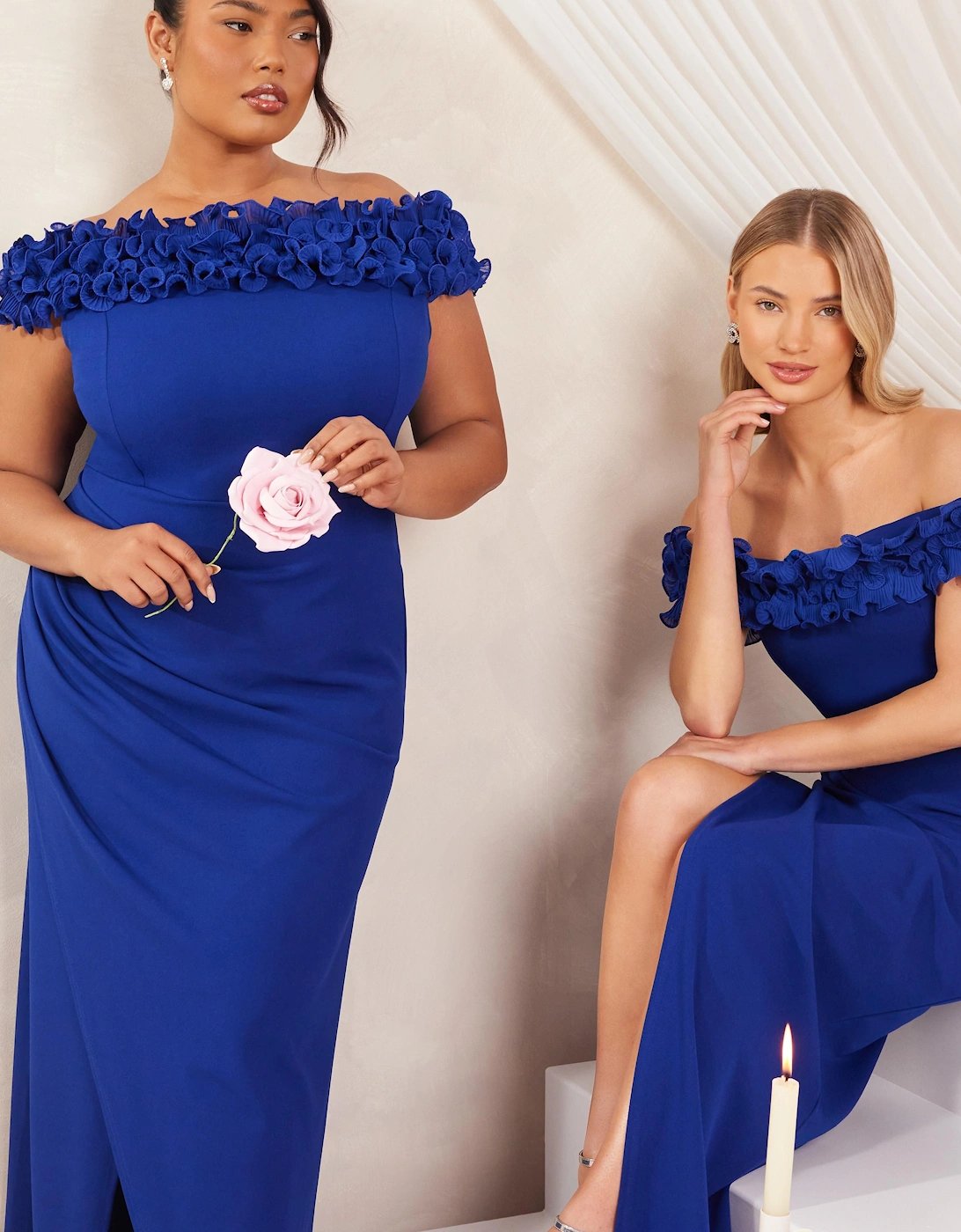 Royal Ruffle Maxi Dress, 2 of 1