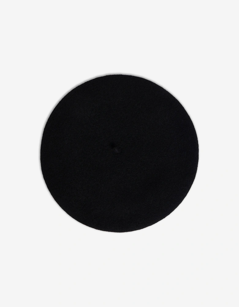 Girls Wool Tekla Beret in Black