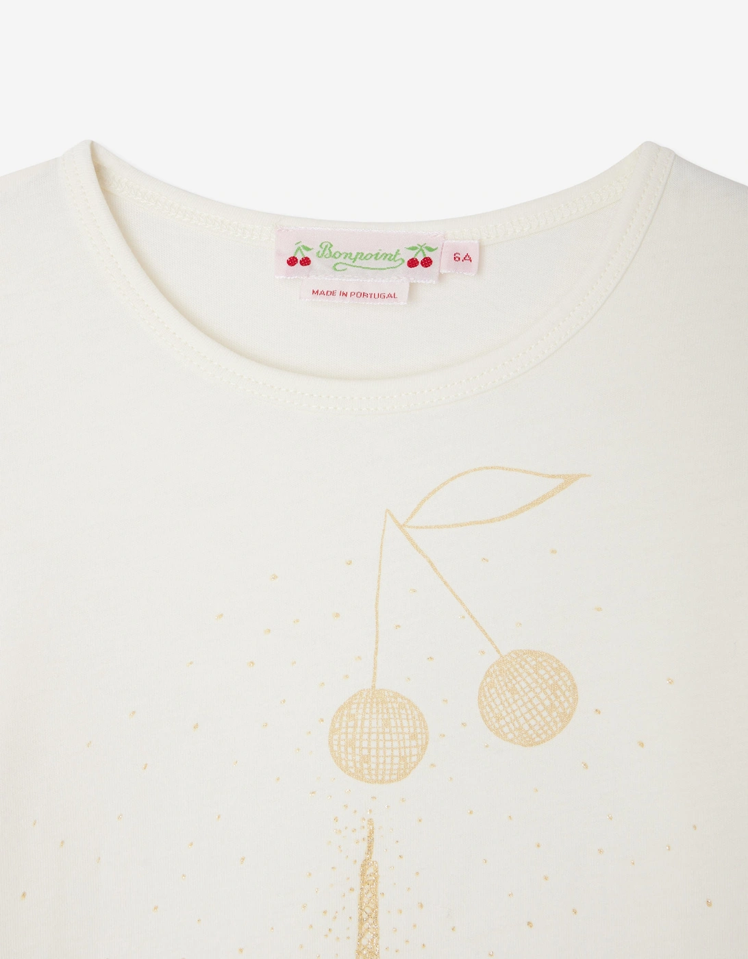 Girls Tidjiane Long Sleeve T-Shirt in Ivory