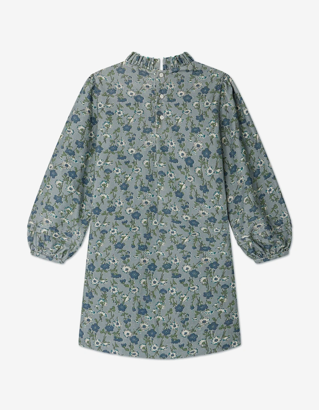 Girls Floral Topaz Dress in Green