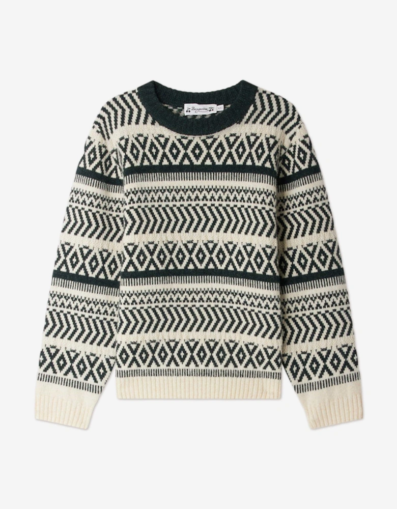 Boys Jasiel Wool Knit Jumper in Ivory
