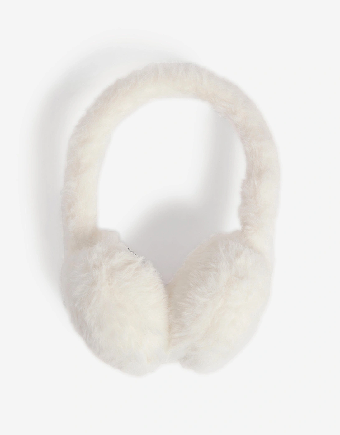 Girls Doline Faux Fur Earmuffs in White, 4 of 3