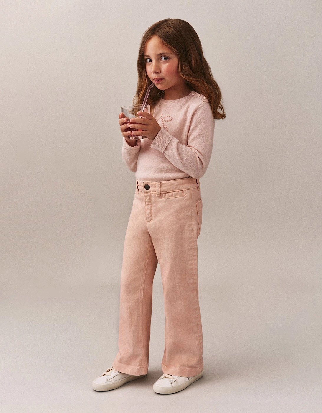 Girls Gersande Trousers in Pink