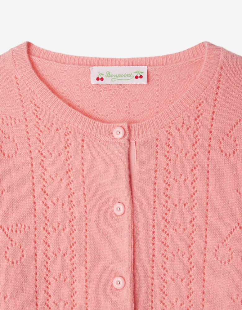 Girls Josiane Cardigan in Pink