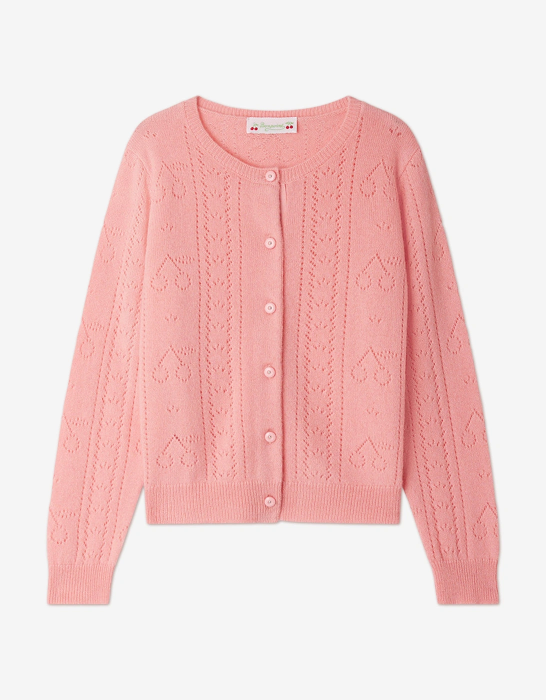 Girl's Bonpoint Girls Josiane Cardigan in Pink - Size: 14 years
