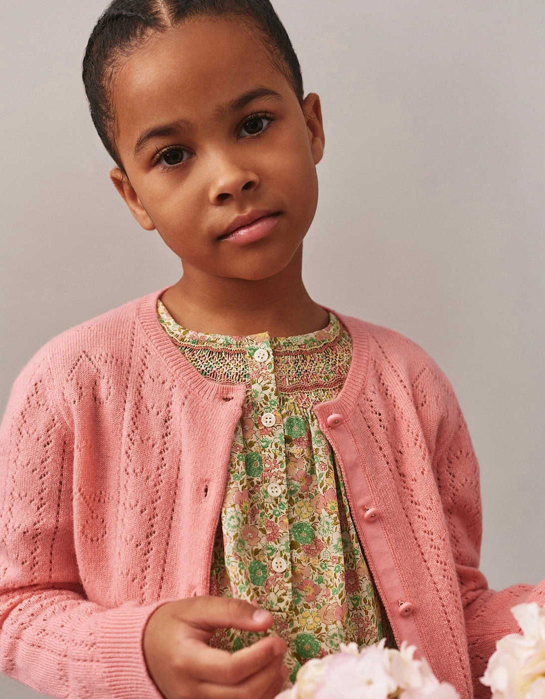 Girls Josiane Cardigan in Pink