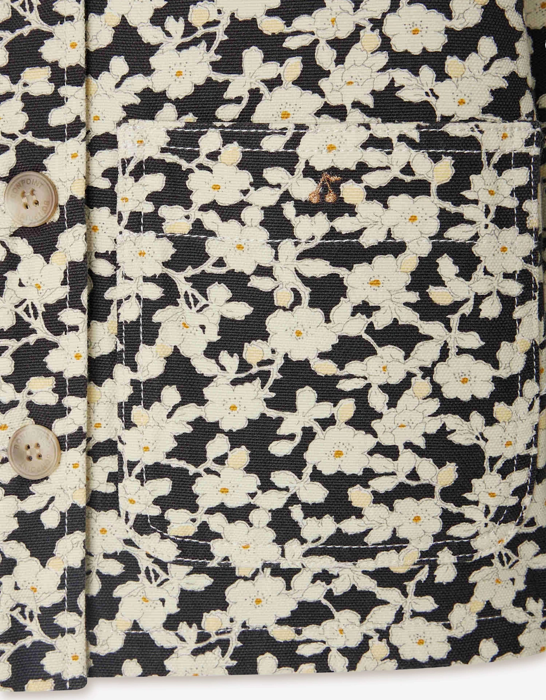 Girls Floral Jalia Jacket in Black