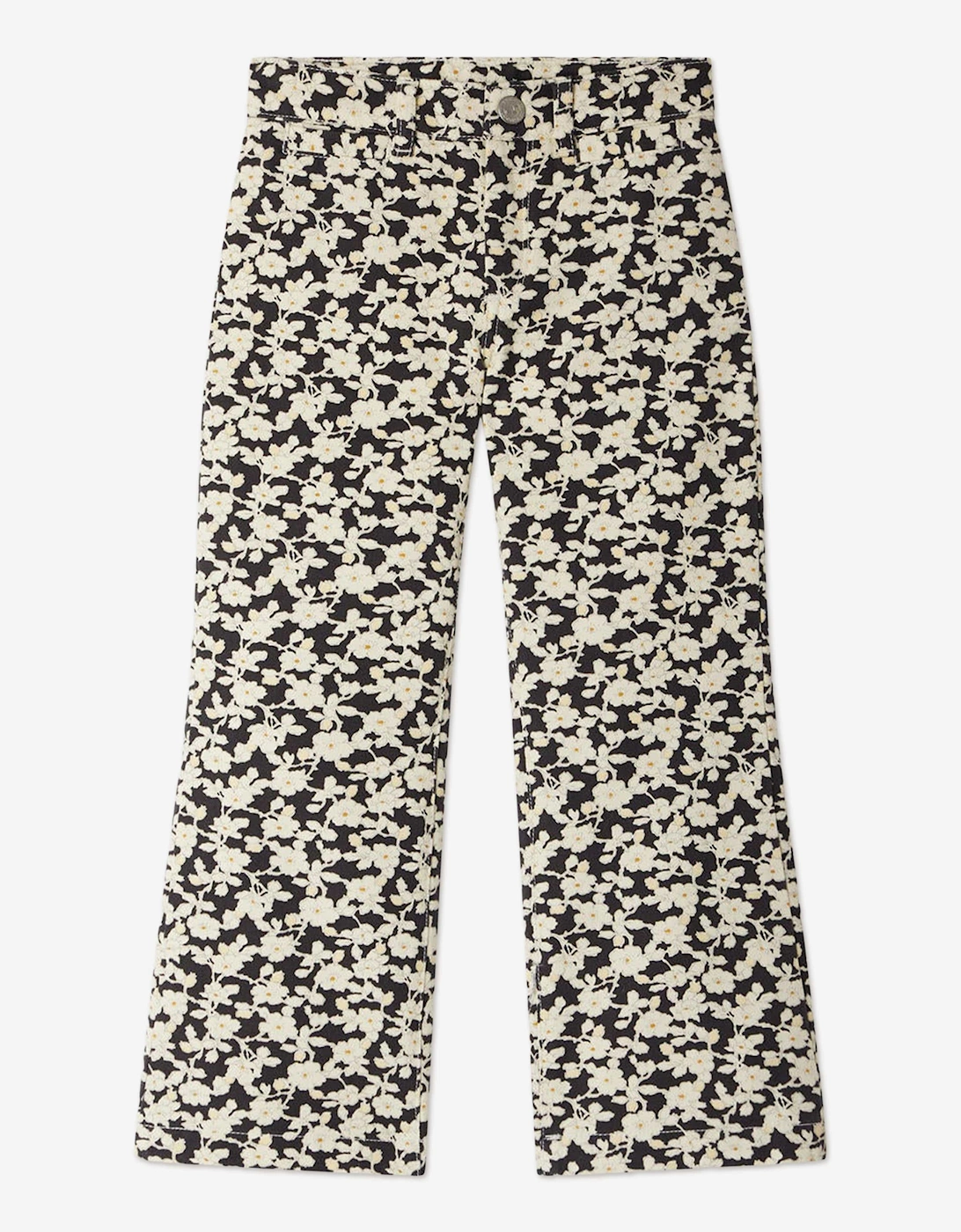 Girls Floral Gersande Trousers in Black, 4 of 3