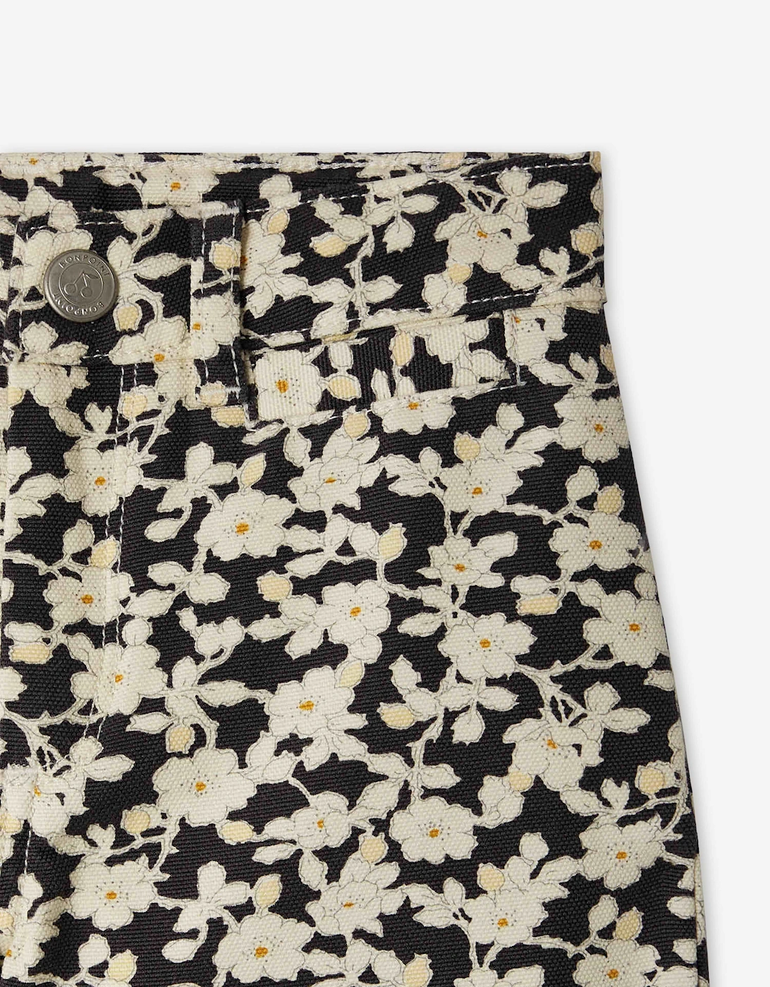 Girls Floral Gersande Trousers in Black