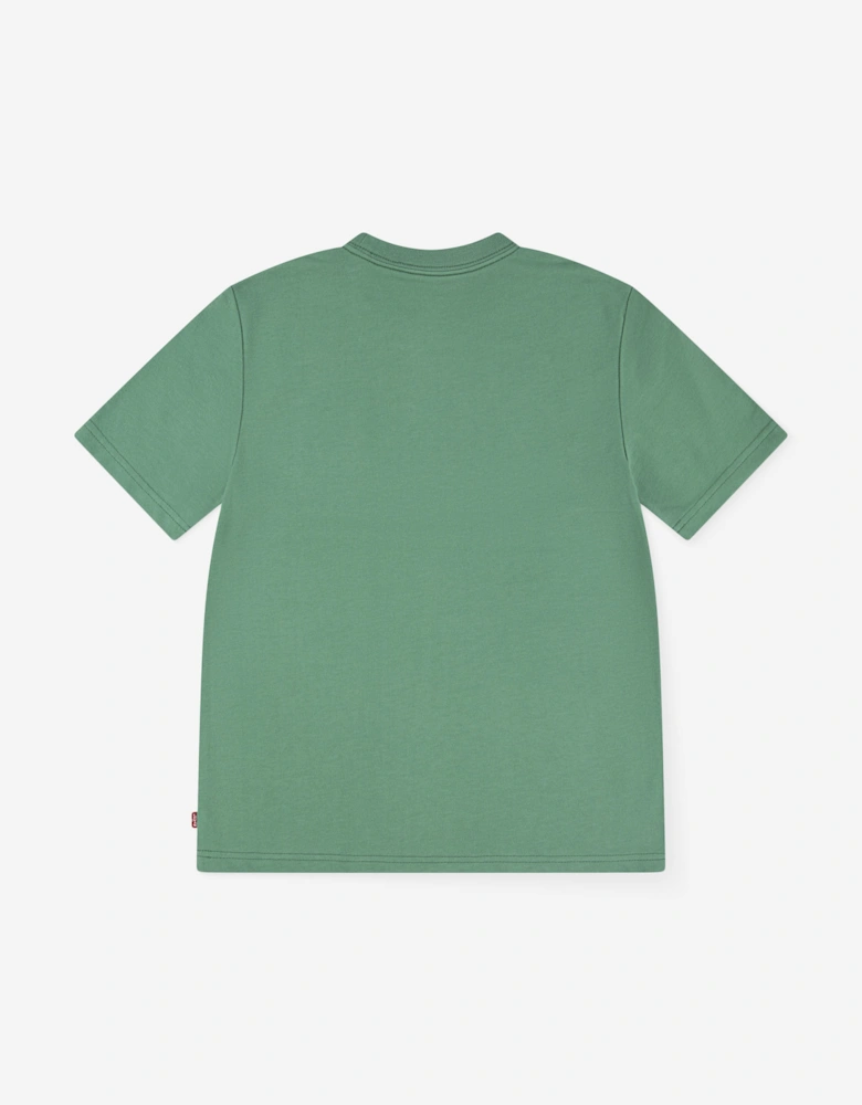 Boys Streamline Monogram T-Shirt in Green