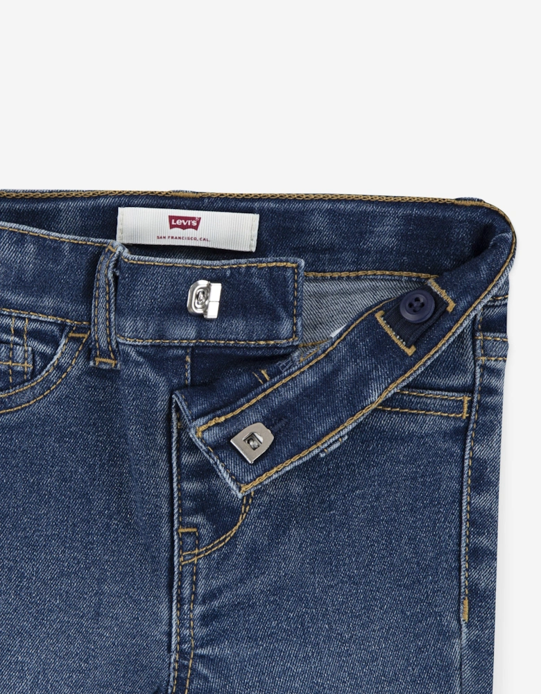 Baby Girls 3 Piece Jeans Set in Red