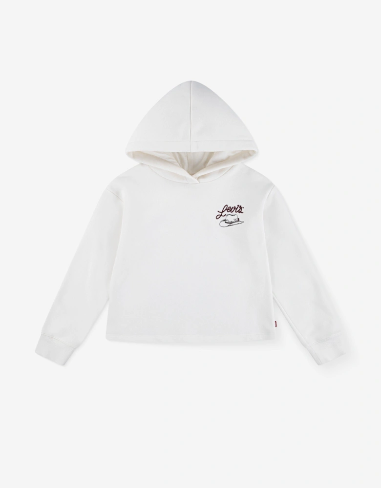 Girls Meet and Greet Western Hoodie in Ivory