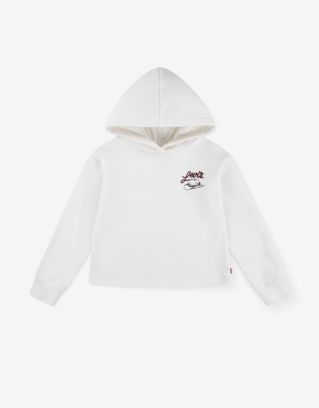 Girl's Levi's Girls Meet and Greet Western Hoodie in Ivory - Cream - Size: 16 years