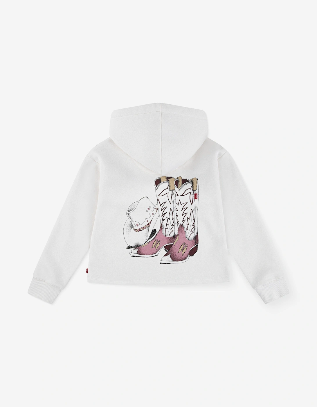 Girls Meet and Greet Western Hoodie in Ivory