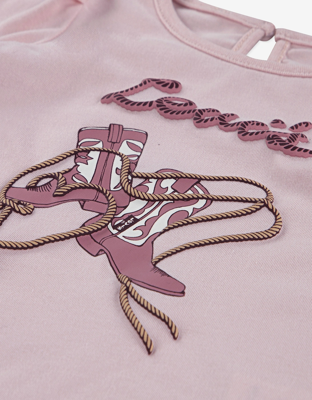 Baby Girls Long Sleeve Knot Front Top in Pink