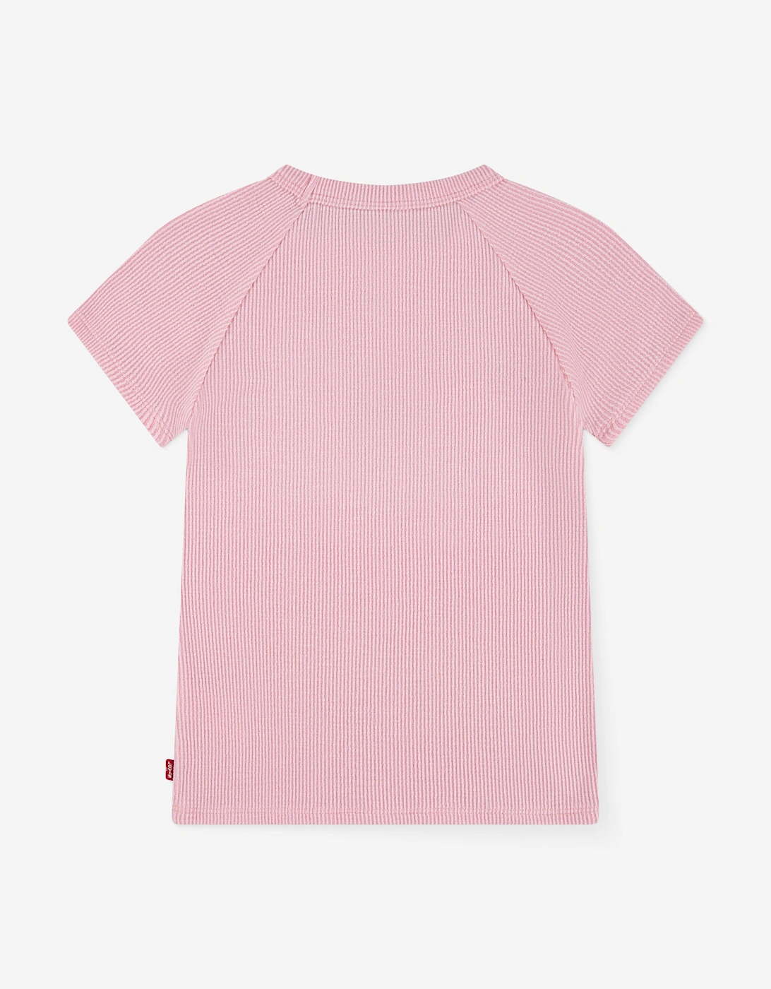 Girls Logo Raglan Top in Pink