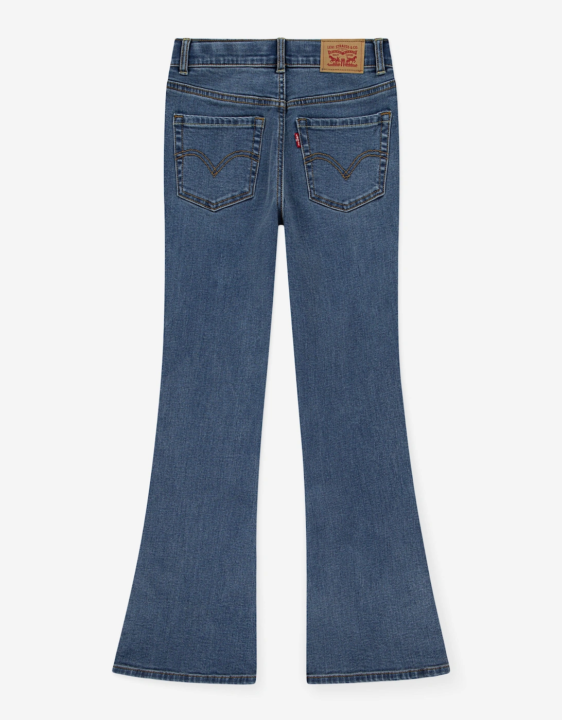 Girls 726 Flared Side Split Jeans in Blue